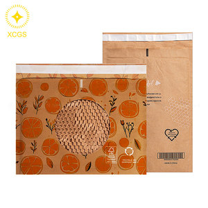 Tùy chỉnh thân thiện với môi trường compostable Kraft túi giấy phân hủy sinh học tổ ong đệm bọc cho thư gửi thư cho kính - Product Image 1