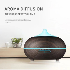 Diffuser Aroma 500Ml, Penyebar Aroma Minyak Esensial Humidifier Udara Elektrik Diffuser Aromaterapi Kayu - Product Image 3