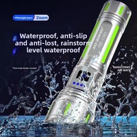 Nouvelle lampe torche LED multifonctionnelle d'extérieur, lumière puissante, longue durée de vie de la batterie, charge USB, lampe torche portable en alliage d'aluminium
