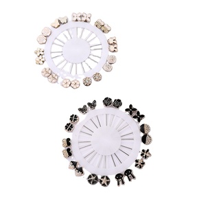 Robes musulmanes Abaya avec broches attrayantes en strass prêt à expédier épingles d'écharpe <span class=keywords><strong>Hijab</strong></span> pour les mariages - Product Image 1