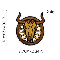 En gros, patchs thermocollants légers en denim western, motifs graffiti, broderies, dessins animés, thèmes informatiques, pour vêtements et chapeaux