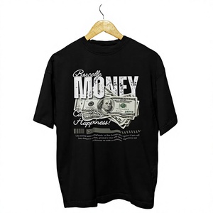 เสื้อยืดคอตตอนแท้พิมพ์ลายการ์ตูนขนาดใหญ่ 220 กรัม สไตล์สตรีทแวร์ แขนสั้น คอกลม ลำลอง สำหรับผู้ชายและผู้หญิง ขายส่ง - Product Image 4
