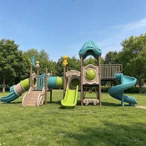 Aire de jeux extérieure sur mesure Nature <span class=keywords><strong>Quest</strong></span> avec toboggan intégré pour parcs municipaux et projets de stations balnéaires – Conception professionnelle - Product Image 6