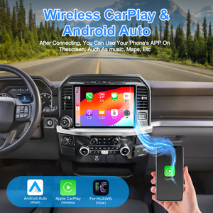 NaviHua Nuevo Sistema de Radio con Pantalla Táctil Android de 13' Reproductor Multimedia Carplay Auto Estéreo GPS DSP DVD para Ford F150 2021-2024 - Product Image 2