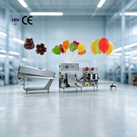Ligne de production automatique de sucettes plates avec conception 2-en-1 de formage et d'emballage, certifiée CE et moules personnalisables