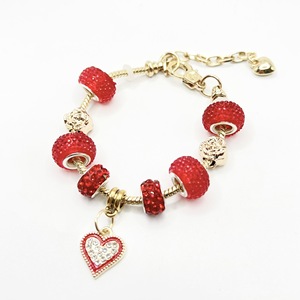 Ciondoli <span class=keywords><strong>Pandora</strong></span> per Gioielli alla Moda, Charms in Lega di Zinco Smaltati, Perline a Cuore per Braccialetti Fai-da-Te da Donna - Product Image 2