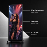 Écran LED pliable d'intérieur P2 - Haute résolution, raccordement sans soudure, léger et flexible, idéal pour les scènes et les événements commerciaux