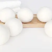 Bolas de secador de lana de Nueva Zelanda, paquete de 6 bolas orgánicas de 4-10 cm, venta al por mayor