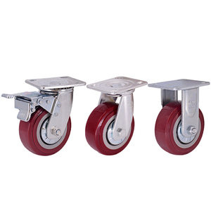 Roulettes de meubles <span class=keywords><strong>CMCL</strong></span> de 4 pouces, roulettes pivotantes modernes 100x32mm pour cuisine, salle de bain et salle à manger - Product Image 3