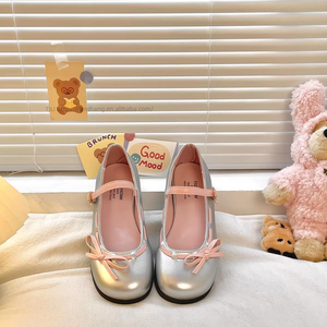 New Thick-Soled Bow <b>Shoes</b> French <b>Soft</b>-Cut Pumps for Women - Product Image 4