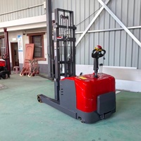 Gerbeur Électrique Compact Industriel à Mât Bi-étages, Batterie Lithium-Ion, Pneus Pneumatiques, Faible Coût d'Entretien