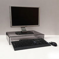 Boîte de rangement pour clavier en acrylique avec logo personnalisé, transparente, anti-poussière, pour clavier mécanique de jeu, prix d'usine OEM, vente chaude