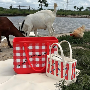 Bolsa de Playa de EVA con Impresión Personalizada, Impermeable, de Gran Capacidad, para Mujer, para Piscina, Viajes, Vacaciones, Bolsa de Playa Resistente para el Verano - Product Image 3