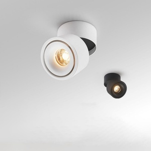 Spot LED de plafond moderne rotatif à 360 degrés 7W 10W 12W 15W, pliable, à montage en surface, pour la maison et le bureau - Product Image 5