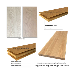 Vendita diretta della fabbrica di Design moderno battistrada della scala di quercia bianca di fascia alta per scala a circolazione verticale - Product Image 2