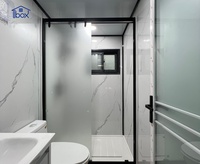 Maison conteneur modulaire pliable à double aile de haute qualité CE, villa à structure en acier, maison temporaire à panneaux sandwich