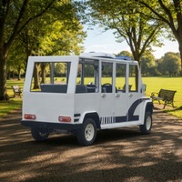 LEIBIN Mini Bus Électrique 4 Roues 8 Places pour Patrouille de Sécurité et Visites Touristiques, Moteur 5KW/8KW, 48V/72V, Autonomie 80-100km