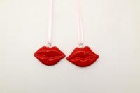 Bol en céramique Lèvres Rouges Sexy, Assiette Créative Pop Art en Forme de Lèvres, Plateau à Bijoux Unique, Assiette à Collations Décorative, Porte-Clés Décoratif