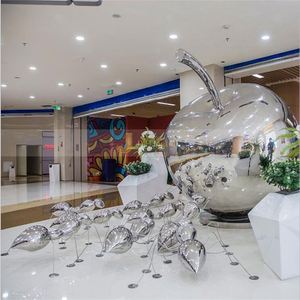 Escultura Moderna Art Deco de Acero Inoxidable Impermeable para Exteriores, Multifuncional, Duradera, Decoración Personalizada - Product Image 2