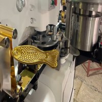 Machine d'emballage de chocolat en forme de pièce d'or de poisson, haute vitesse, entièrement automatisée, conçue sur mesure