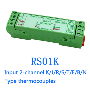 وحدة استشعار درجة الحرارة ثنائية القناة من نوع <span class=keywords><strong>K</strong></span>: محول من STERJ إلى MODBUS-RTU - Product Image 5