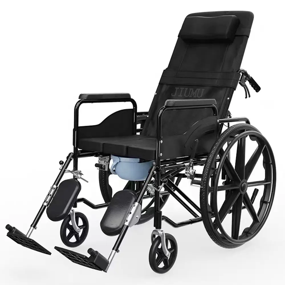 장애인을 위한 고품질 휴대용 접이식 수동 휠체어
