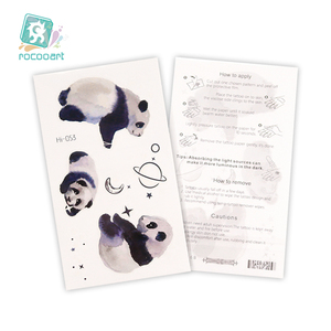 Tatuajes Temporales personalizados impermeables para niños, pegatinas luminosas con diseño de pájaro, <span class=keywords><strong>Delfín</strong></span> y conejo que brillan en la oscuridad, gran oferta - Product Image 5