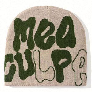 Bonnet en acrylique tricoté en gros avec logo, style hip-hop, jacquard personnalisé sur toute la surface, design unisexe, bonnet d'hiver jacquard - Product Image 3