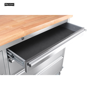 Hyxion Dụng Cụ Hàng Đầu Bằng Gỗ Cao Su Ghế Làm Việc Kim Loại Thép Có Ngăn Kéo Tủ Ngăn Kéo Xe Đẩy Dụng Cụ Bánh Xe Ngực Có Dụng Cụ Nhà Để Xe - Product Image 4