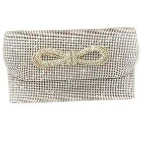 Fashion Women's New Lady's Little Handbag Girl's Bow Wallet Young Lady Butterfly Bag Diamond Bag Purse