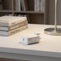 Chargeur d'ordinateur portable USB-C 65W 15V Shenzhen Lvxiangyuan, prise UK, certifié CE UKCA, PD 3.0, protection OTP, logo personnalisé