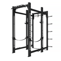Équipement de musculation professionnel en acier inoxydable, Power Half Rack avec Smith Machine pour exercices de triceps, biceps et pectoraux - Musculation