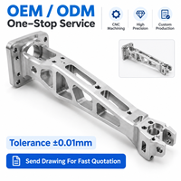 Composants d'armes de préhension à grande vitesse en aluminium 6061 usinés sur mesure par CNC pour l'assemblage électronique