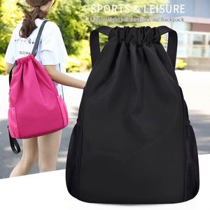 Cross-border Casual <b>Drawstring</b> <b>Backpack</b> Breathable Waterproof Oxford Polyester Unisex Sports Fitness Daypack Large-capacity - Product Image 2