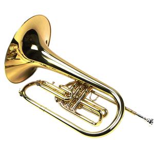 SEASOUND OEM Marching Instrument <span class=keywords><strong>Mellophone</strong></span> JYMML635 Laiton de haute qualité avec finition laquée or et clé F élégante - Product Image 1
