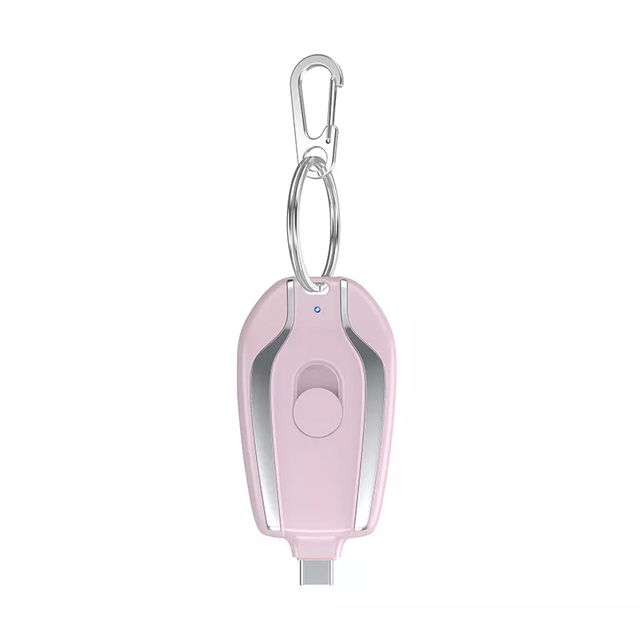 Factory Price Custom Logo Mini Emergency Power Bank 1500mAh Portable Keychain Mobile Charger Power Bank