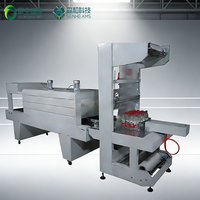 Machine d'emballage sous film rétractable semi-automatique, équipement professionnel d'emballage thermique en film PE, adapté aux bouteilles d'eau et aux aliments