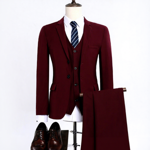 Nuovo Completo Professionale da Uomo 2026: Giacca e Pantaloni Formali a Due Bottoni in Nero, Blu Navy e <span class=keywords><strong>Grigio</strong></span> - Product Image 1