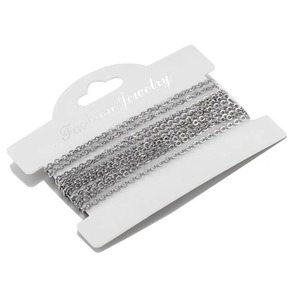 สร้อยคอสแตนเลส DIY พร้อมโซ่ 2 เมตร 1 แพ็ค คุณภาพสูง ขายส่งเครื่องประดับ - Product Image 3
