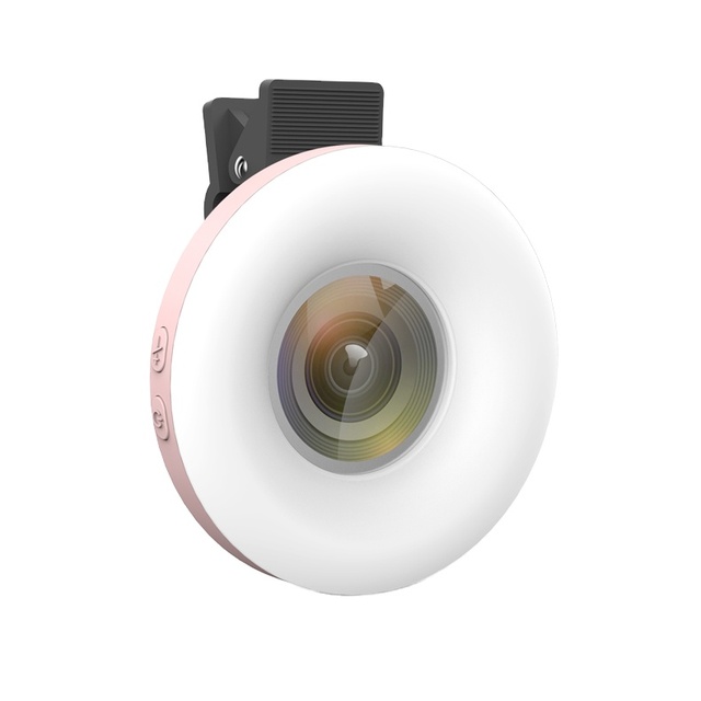 15x Macro Lens with Ring Light Clip-On Camera Lens for Samsung Mobile Phones AF Focus Portable Eyelash Photography Tool