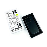Boîte d'emballage de luxe personnalisée avec logo imprimé pour étui de téléphone portable à tiroir coulissant, avec languette à ruban et insert pour iPhone 18