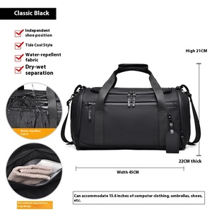 Bolsa <span class=keywords><strong>de</strong></span> Viaje Deportiva <span class=keywords><strong>de</strong></span> Gran Capacidad para <span class=keywords><strong>Hombre</strong></span> y Mujer, con Separación para Ropa Seca y Mojada, Material Oxford, Bolsa <span class=keywords><strong>de</strong></span> <span class=keywords><strong>Mano</strong></span> Moderna para Zapatos - Product Image 6
