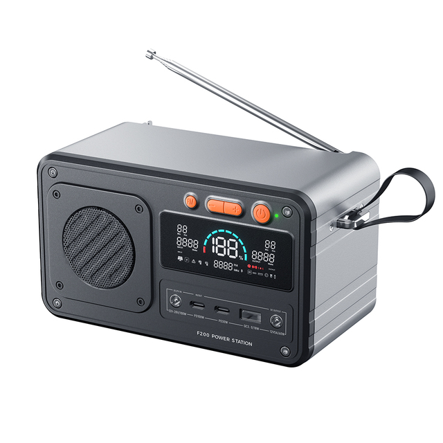 MIQ Emergency Japan Outdoor 192Wh Solar Energy Lifepo4 Battery 200w Dc FM Portable Power Station for Camping Home Backup