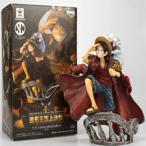 Figurines d'anime de haute qualité en PVC et PU, jouets japonais personnalisés en gros, 17 cm, figurine de <span class=keywords><strong>manga</strong></span> One Piece, Luffy - Product Image 6