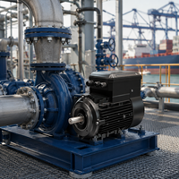 Moteur synchrone à aimants permanents triphasé AC industriel 1,5 kW IE5 PMSM 380V 150Hz IP55 pour système de convoyeur et pompe à eau