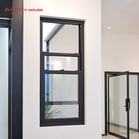 Fenêtres coulissantes horizontales à double battant insonorisées en alliage d'aluminium à double vitrage pour cuisine extérieure et usage hôtelier