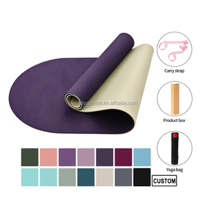 Sansd arcuato sport diretto <span class=keywords><strong>viola</strong></span> ovale personalizzato riciclato <span class=keywords><strong>Yoga</strong></span> <span class=keywords><strong>tappetino</strong></span> per trasportare la trama <span class=keywords><strong>Yoga</strong></span> <span class=keywords><strong>Yoga</strong></span> Pilates allenamento antiscivolo <span class=keywords><strong>tappetino</strong></span> <span class=keywords><strong>Yoga</strong></span> - Product Image 2