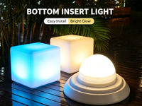 Kit d'éclairage LED pour collection de boules décoratives LED, batterie rechargeable, étanche