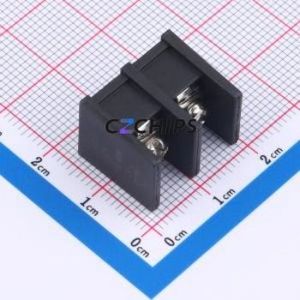 MX35S-8.25-02P-BK01-Cu-S-A Barrier Terminal Block Through hole,P=8.25mm Connector Two Sides 8.25mm 1x2P Straight Pin - Product Image 1