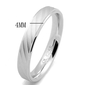 925 스털링 실버 밴드 일치하는 약속 커플 결혼 반지 <span class=keywords><strong>silver925</strong></span> 커플 - Product Image 2